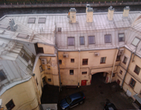 вид с крыши здания